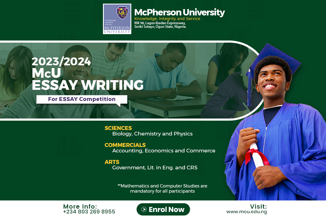 2023/2024 McU Essay Writing