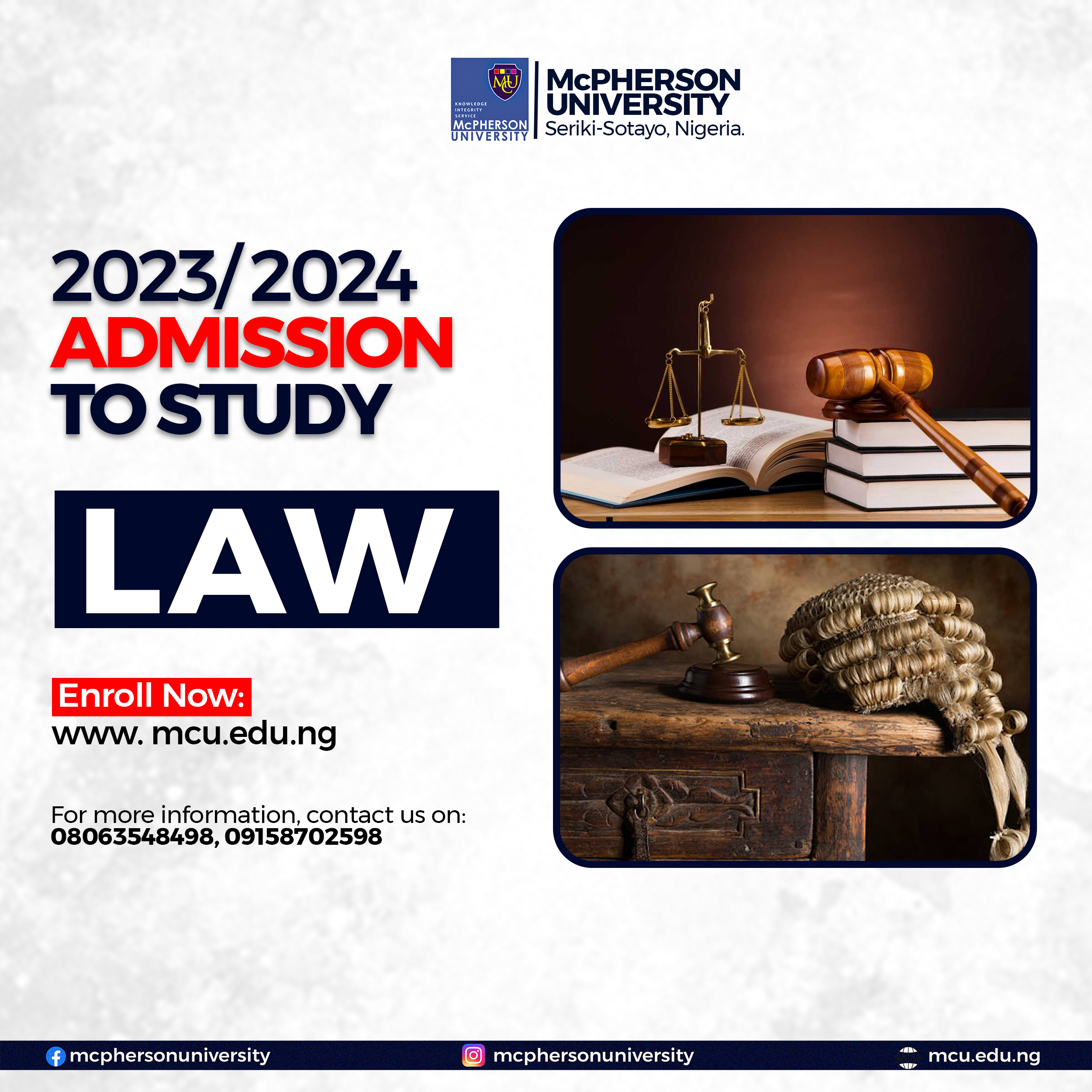 Admission into Law Programme